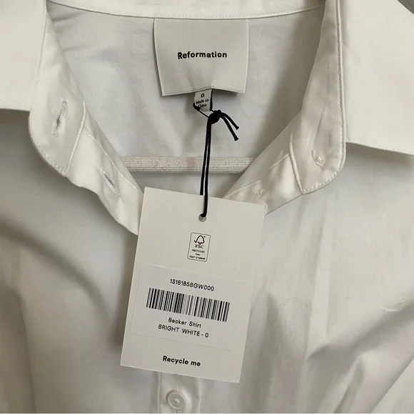 Reformation Becker Button-down Shirt - Picture 5 of 7